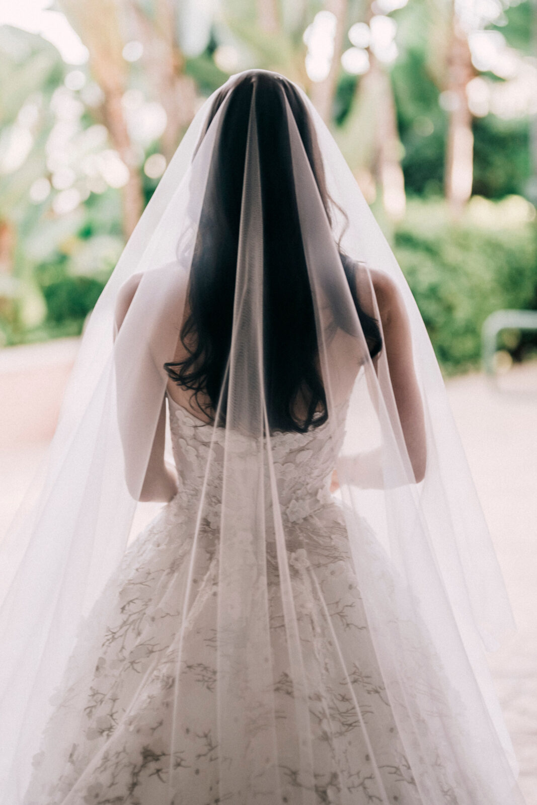 Bride walking to the altar