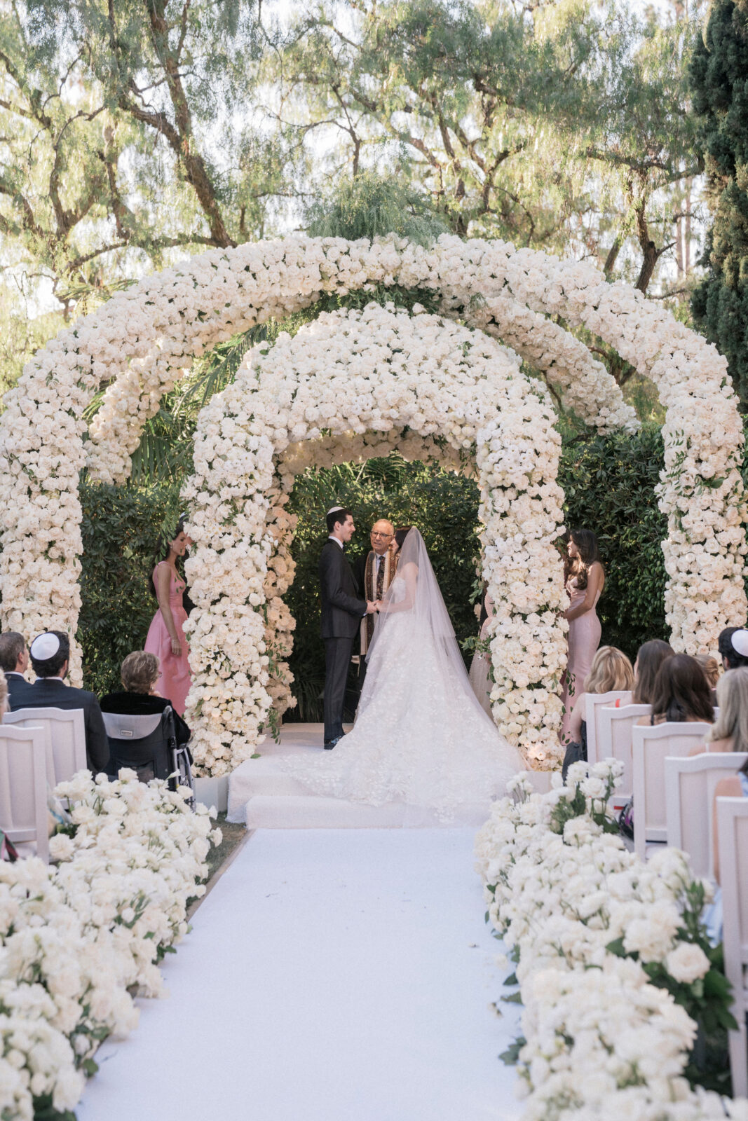 Bride and groom at the altar