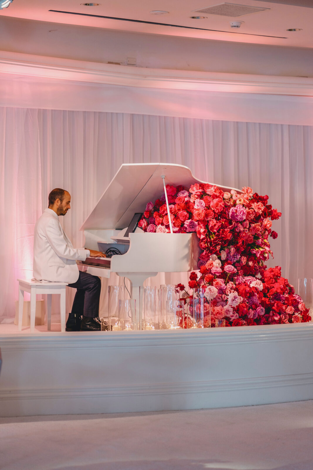 man playing piano