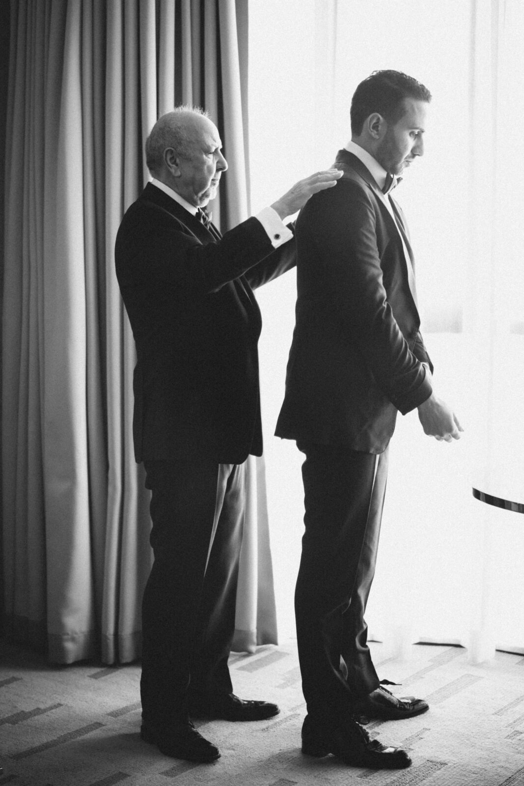 groom and father