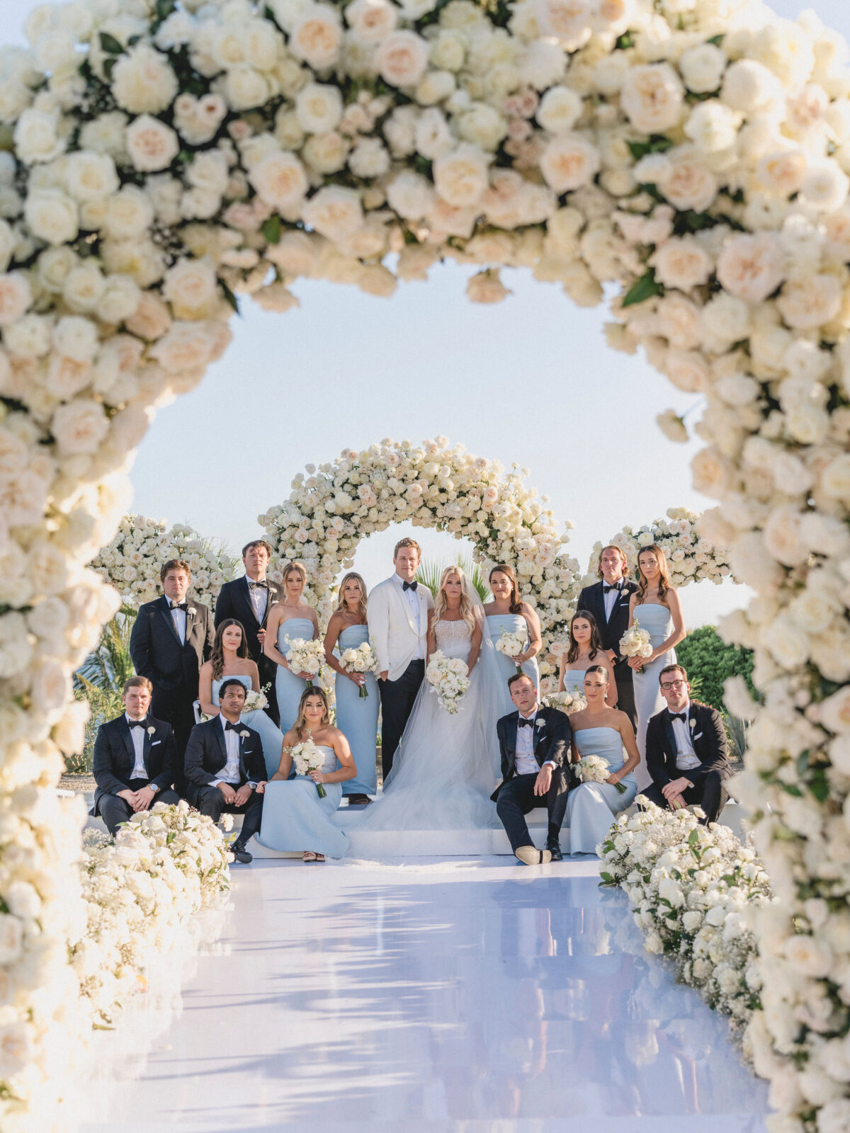 family portrait after wedding