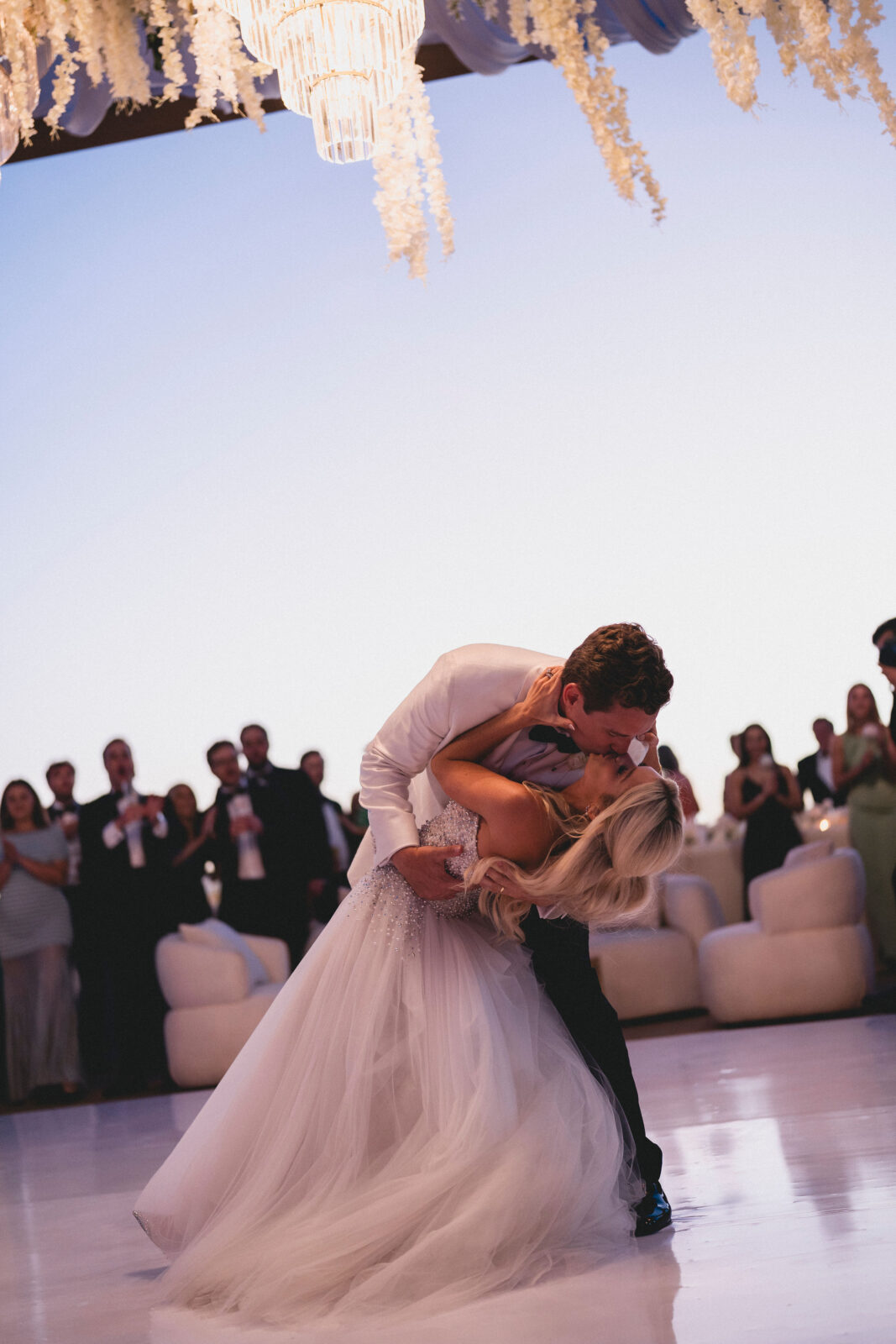 husband kissing wife