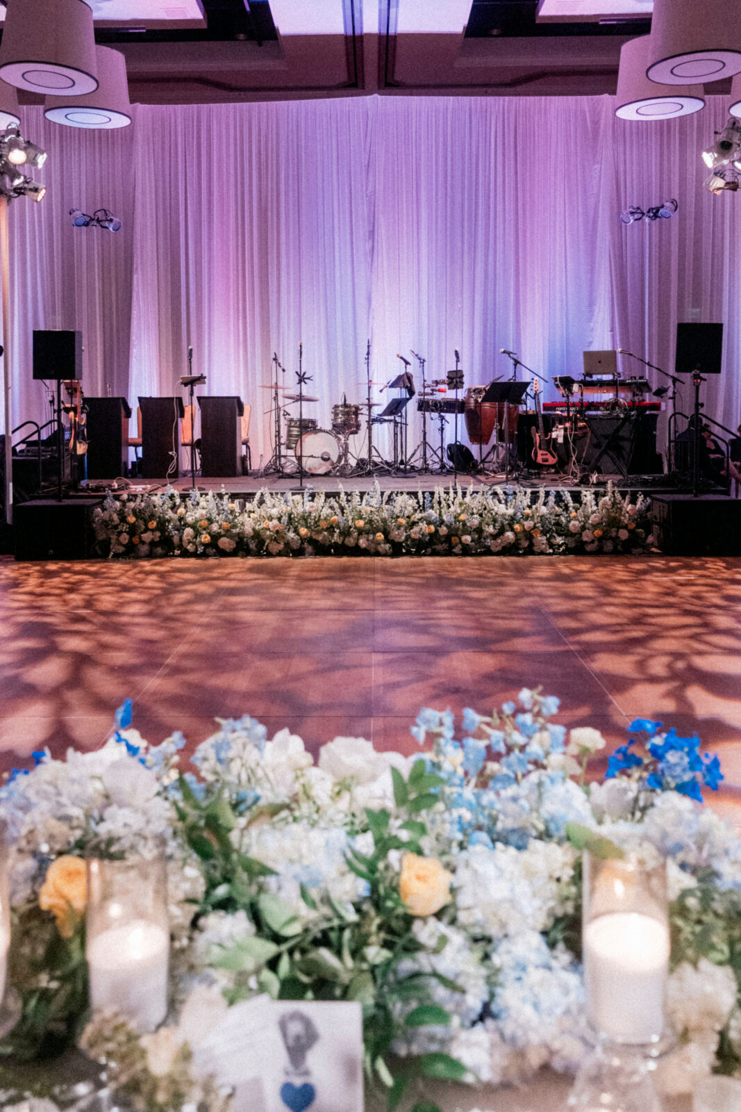 wedding reception stage