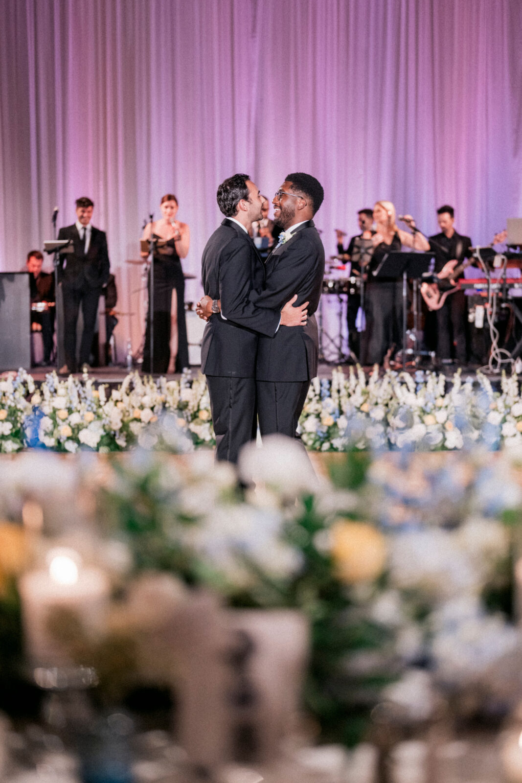 couple dancing in reception