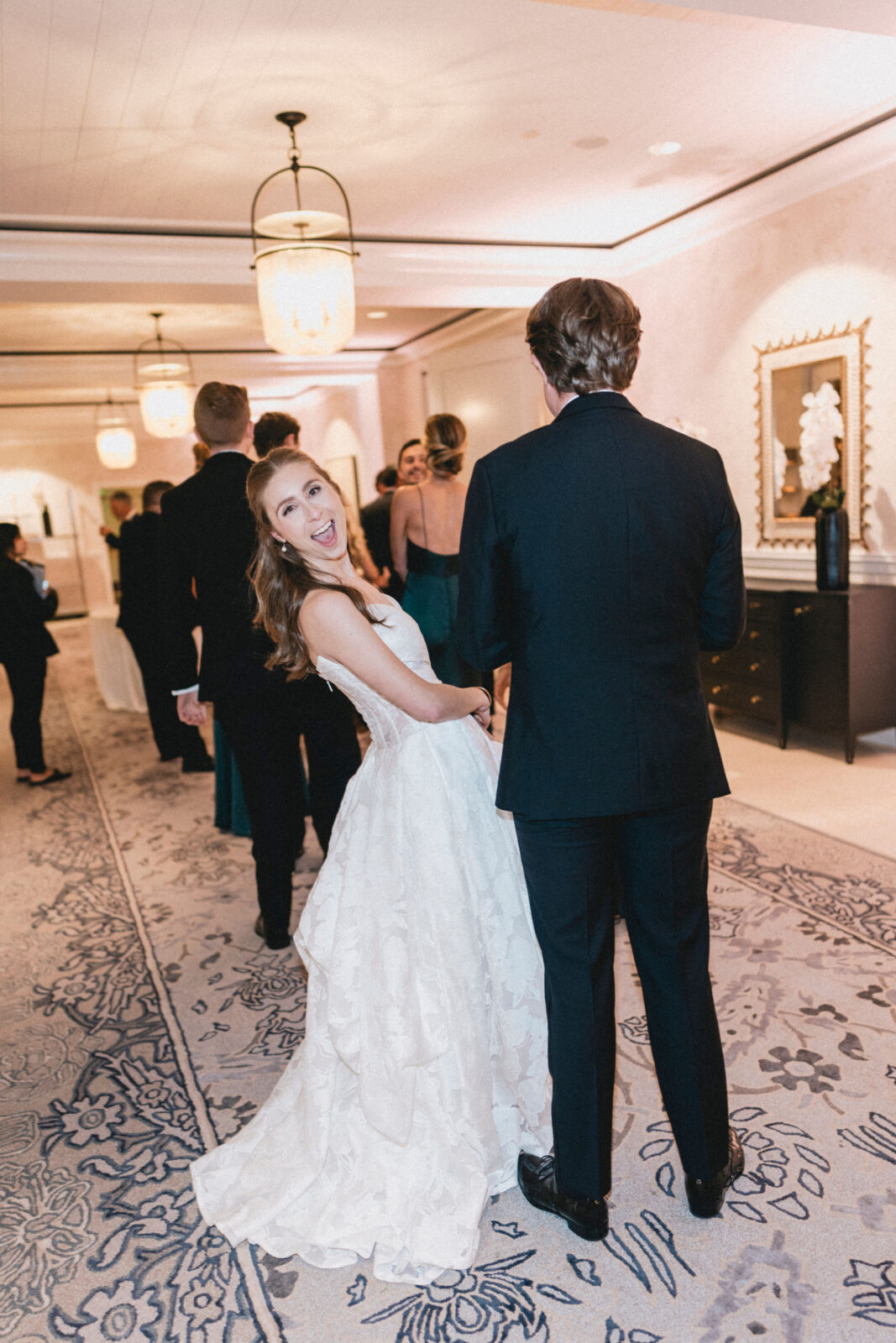 bride smiling