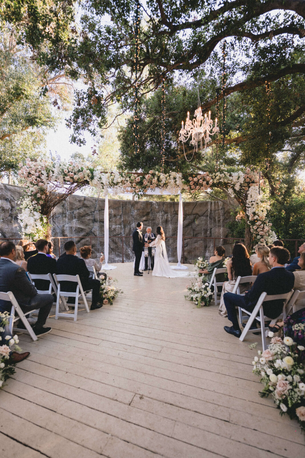 bride and groom exchanging vows