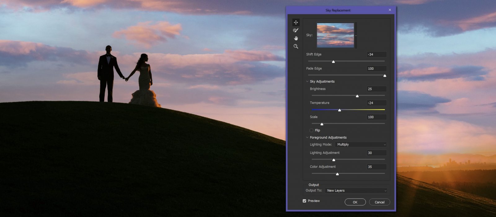 Adobe Photoshop's Sky Replacement feature