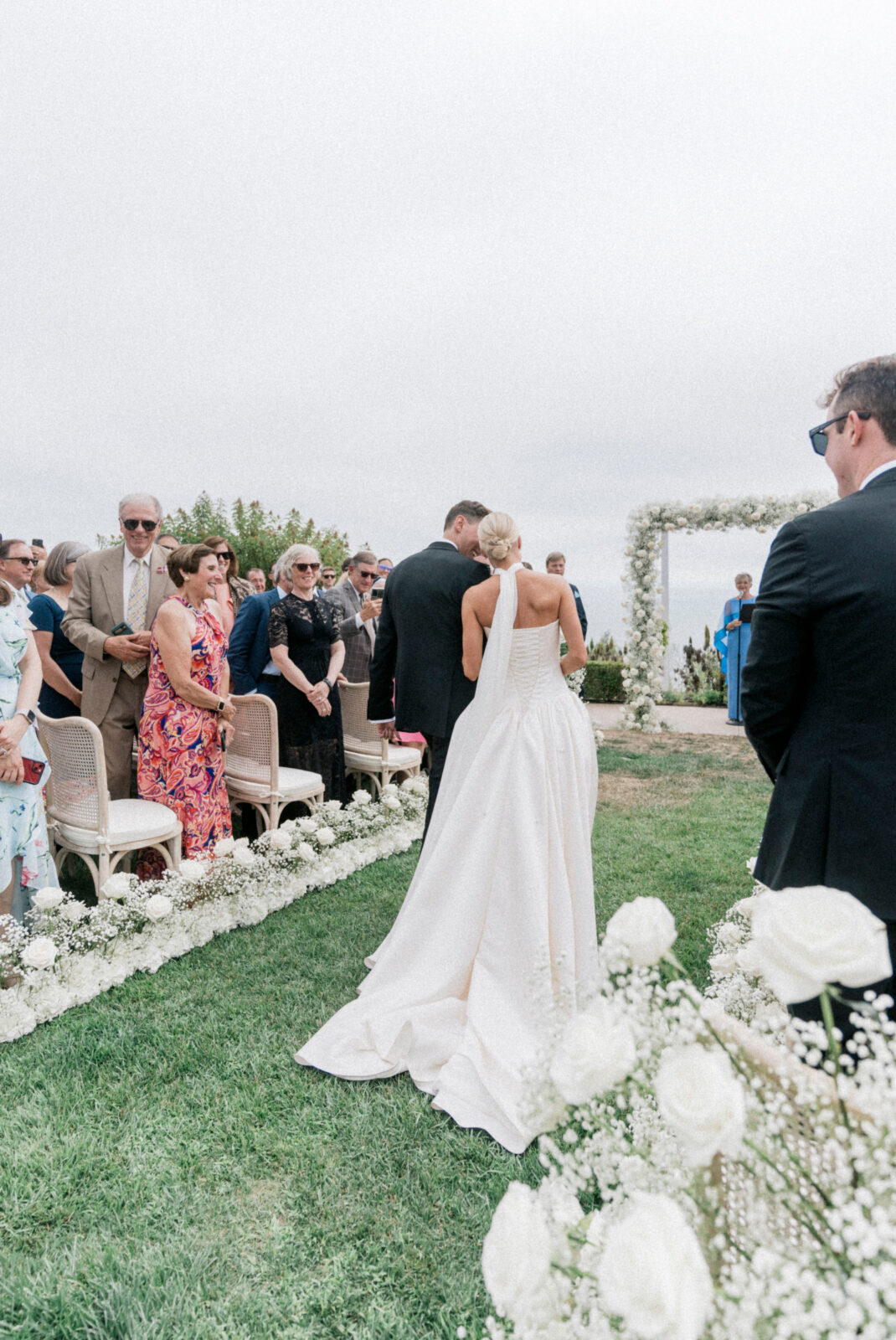 couple walking on the aisle 