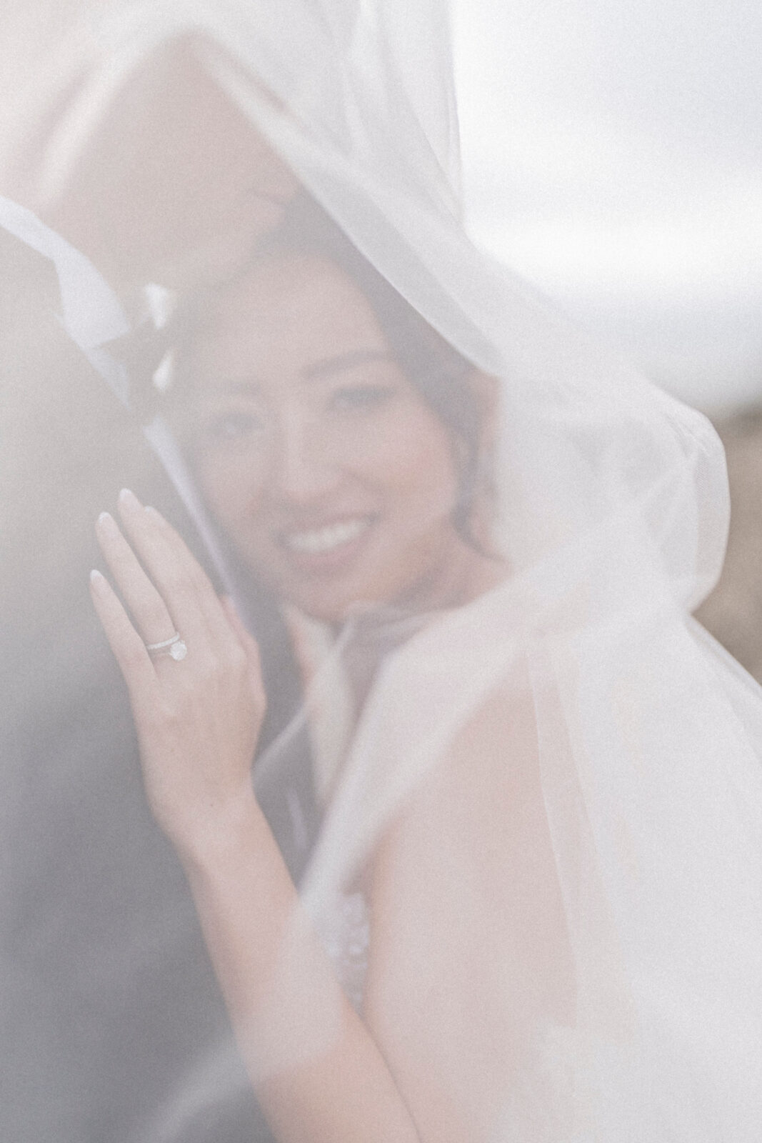 bride under a silhouette