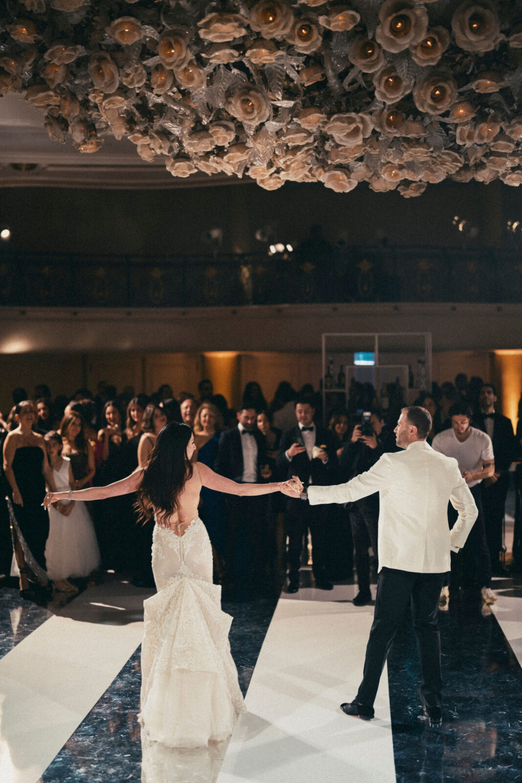 bride and groom's first dance 