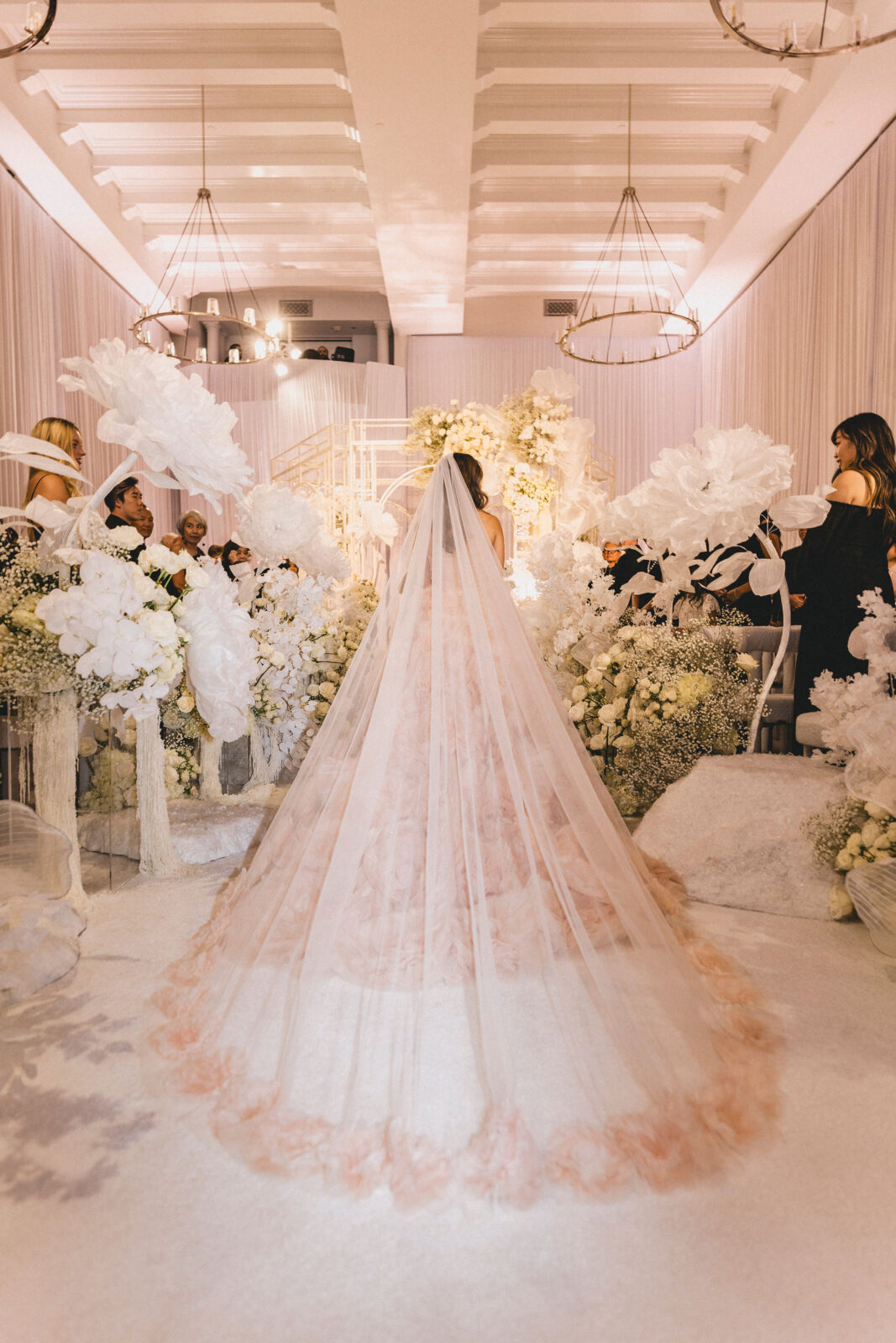 bride walking on the aisle