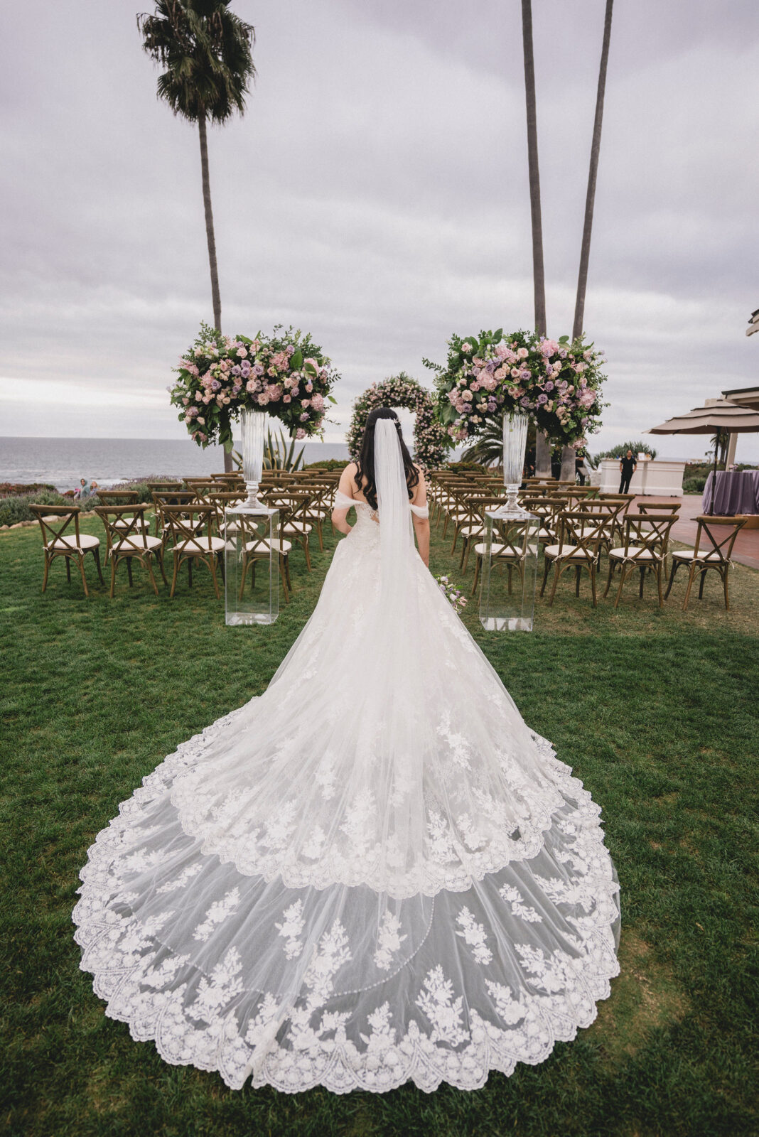 bride in her beautiful gown