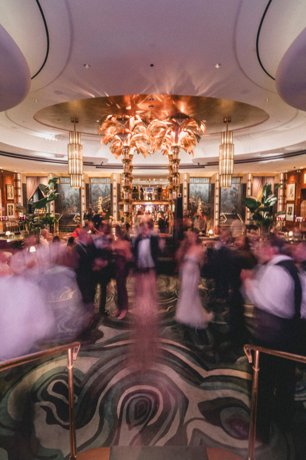 bride dancing with family